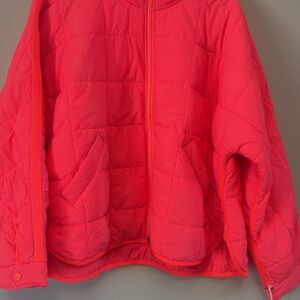 Free People Pippa packable Puffer - NWT size M in Hot Watermelon